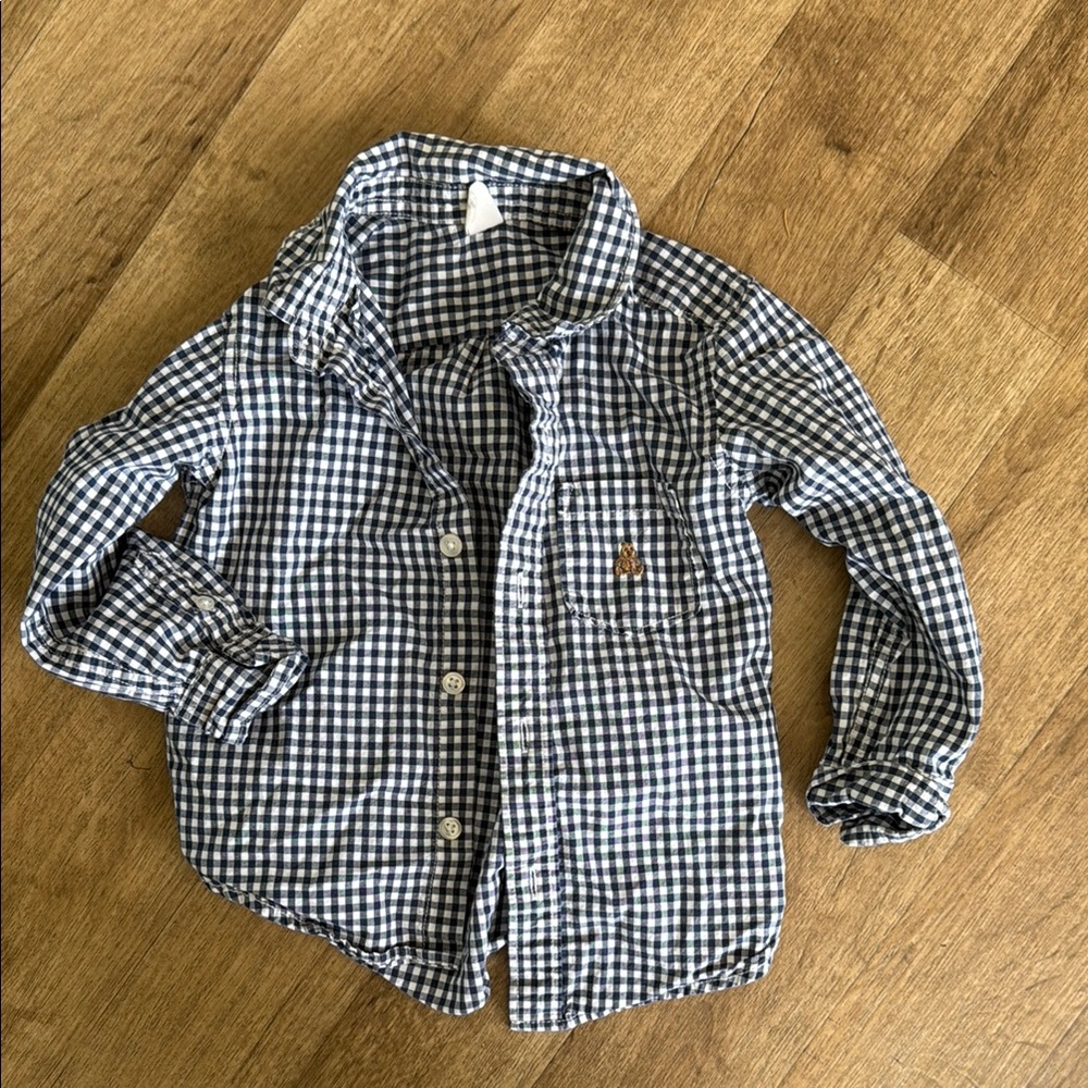 Toddler Gingham Button Down